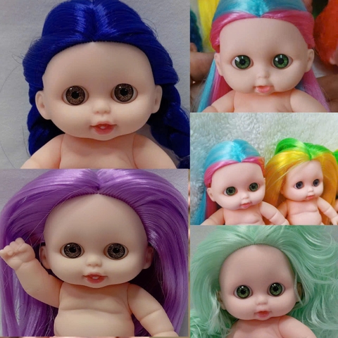 [Đủ mẫu] Búp Bê Nhựa mềm 12 cm 5 inch Vinyl reborn Baby Doll
