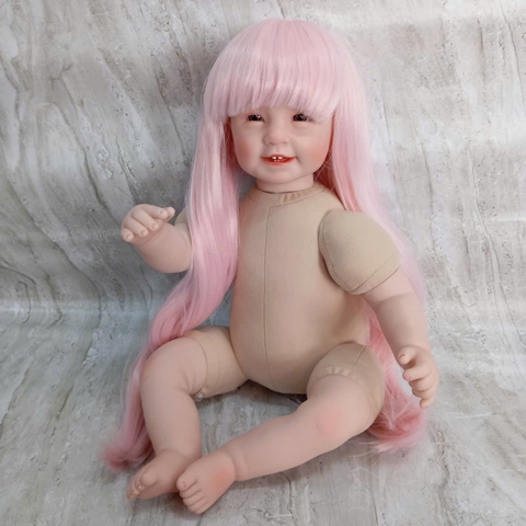 [Đủ mẫu] Búp Bê 55 cm = 22 inch Thân Gòn Mềm Mại  Reborn Silicon Vinyl Doll
