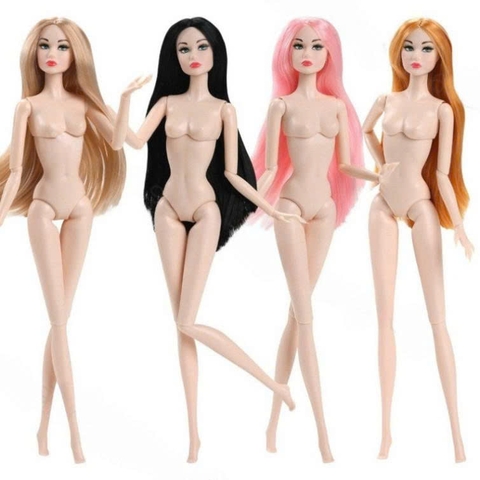 [Đủ mẫu] Búp Bê Barbie Siêu Mẫu 33cm Có Tóc – Phụ Kiện Trang Điểm Cho Bé Gái