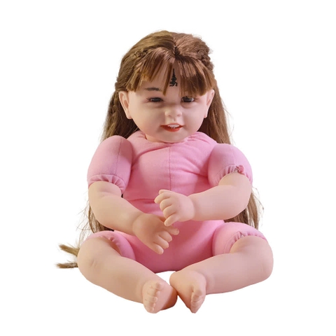 [Đủ mẫu] Búp Bê 55 cm = 22 inch Thân Gòn Mềm Mại  Reborn Silicon Vinyl Doll