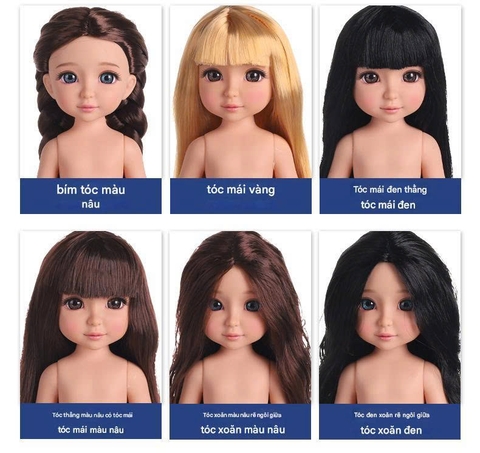 [Đủ mẫu] Búp Bê Nhựa 30cm Phong Cách Tây Ban Nha Paula Style vinyl 12 inch Doll