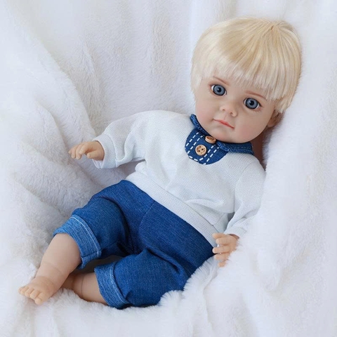 Búp Bê Tái Sinh Cotton Mềm 35 cm (14 Inch)  – Đồ Chơi Búp Bê Cho Bé Yêu