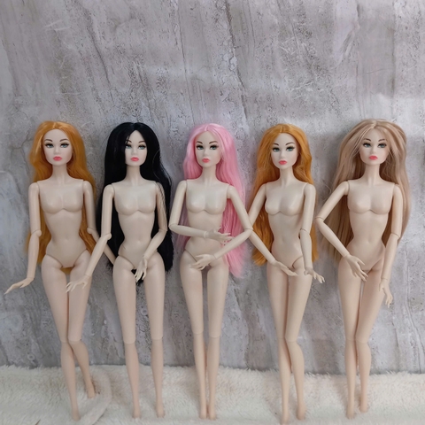 [Đủ mẫu] Búp Bê Barbie Siêu Mẫu 33cm Có Tóc – Phụ Kiện Trang Điểm Cho Bé Gái