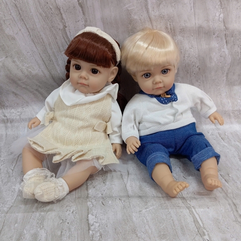 Búp Bê Tái Sinh Cotton Mềm 35 cm (14 Inch)  – Đồ Chơi Búp Bê Cho Bé Yêu