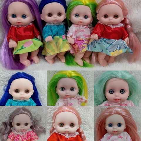 [Đủ mẫu] Búp Bê Nhựa mềm 12 cm 5 inch Vinyl reborn Baby Doll