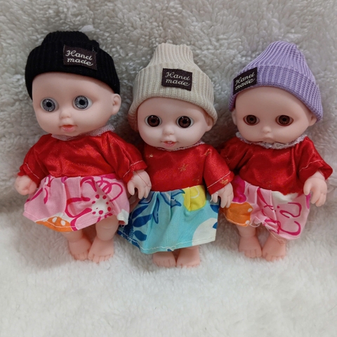 [Đủ mẫu] Búp Bê Nhựa mềm 12 cm 5 inch Vinyl reborn Baby Doll