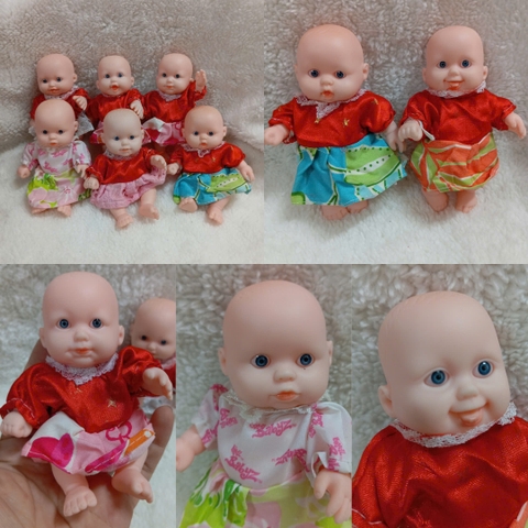 [Đủ mẫu] Búp Bê Nhựa mềm 12 cm 5 inch Vinyl reborn Baby Doll
