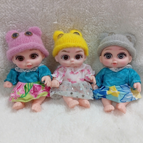 [Đủ mẫu] Búp Bê Nhựa mềm 12 cm 5 inch Vinyl reborn Baby Doll