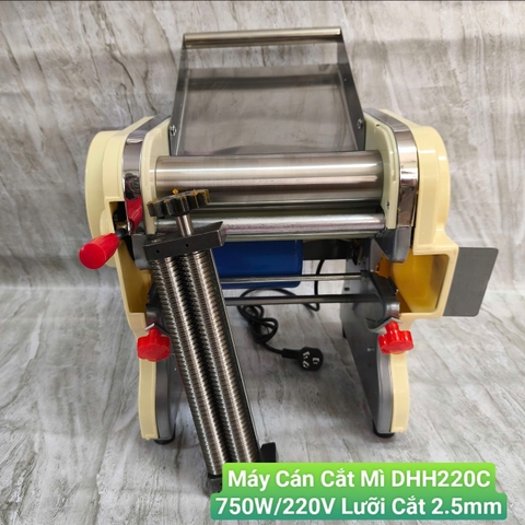 {Đủ Mẫu} Máy Làm Mì Sợi DHH220C/750W + Trộn bột Cán Hoành Thánh, Bánh Canh, Bánh Bao Ramen Chinese Noodles Fried