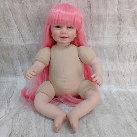 [Đủ mẫu] Búp Bê 55 cm = 22 inch Thân Gòn Mềm Mại  Reborn Silicon Vinyl Doll