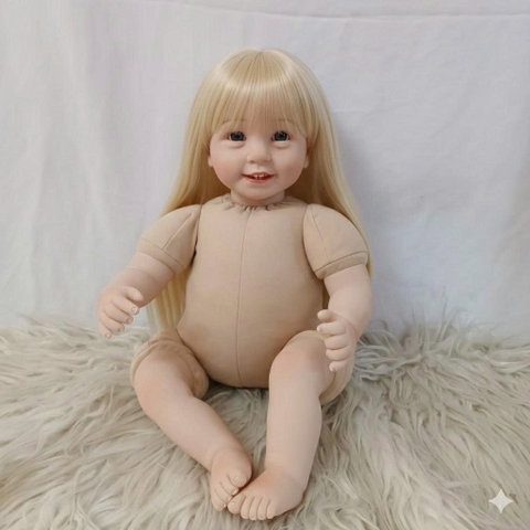 [Đủ mẫu] Búp Bê 55 cm = 22 inch Thân Gòn Mềm Mại  Reborn Silicon Vinyl Doll