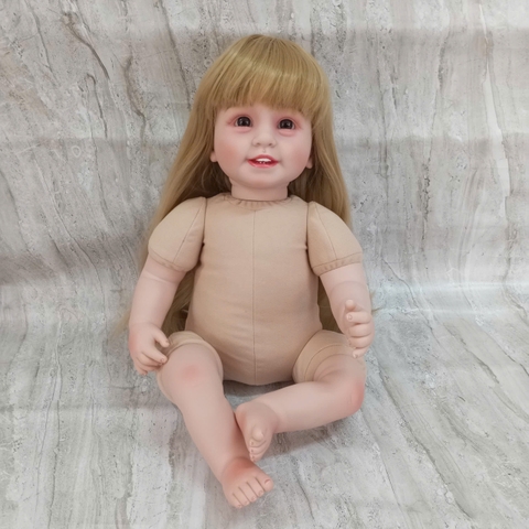 [Đủ mẫu] Búp Bê 55 cm = 22 inch Thân Gòn Mềm Mại  Reborn Silicon Vinyl Doll