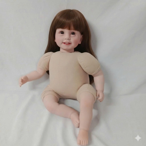 [Đủ mẫu] Búp Bê 55 cm = 22 inch Thân Gòn Mềm Mại  Reborn Silicon Vinyl Doll