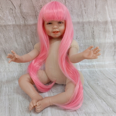 [Đủ mẫu] Búp Bê 55 cm = 22 inch Thân Gòn Mềm Mại  Reborn Silicon Vinyl Doll