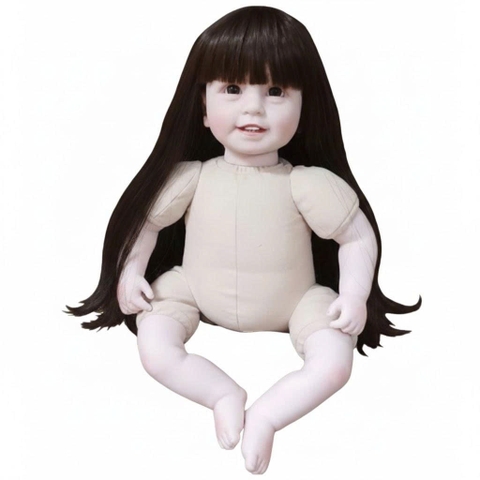 [Đủ mẫu] Búp Bê 55 cm = 22 inch Thân Gòn Mềm Mại  Reborn Silicon Vinyl Doll
