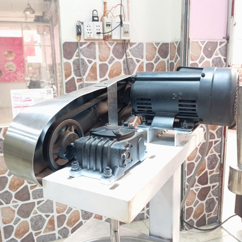 Máy Sên Nhân, Chảo Xào Nhân Làm Bánh 1/2HP 220V Đốt Bằng GAS PVN9250