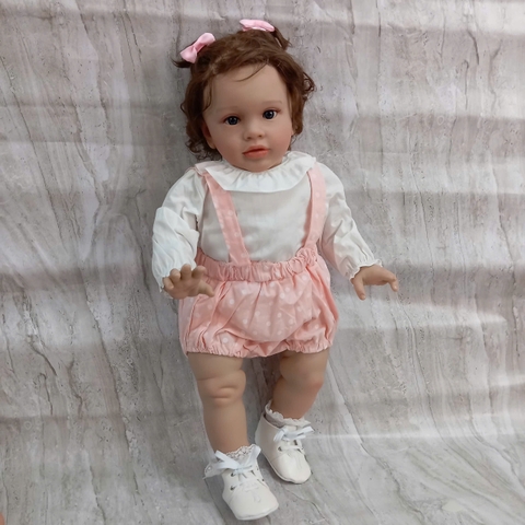 [Đủ mẫu] Búp Bê  Thân Gòn  Mềm Mại 60 cm = 24 inch Reborn Silicon Vinyl Doll