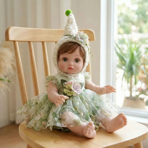 {Đủ Mẫu} Búp Bê Tái Sinh 40 cm 16 inch Thân Gòn Mềm Mại NPK  Reborn Vinyl Doll