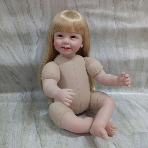 [Đủ mẫu] Búp Bê 55 cm = 22 inch Thân Gòn Mềm Mại  Reborn Silicon Vinyl Doll