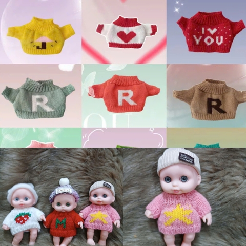 [Đủ mẫu] Bộ Quần Áo Cho Búp Bê Tái Sinh Nhựa mềm 12 cm 5 inch Vinyl Reborn Baby  Doll