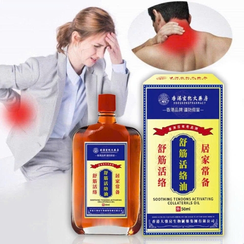 Dầu Xoa Bóp Thảo Dược Hong Kong Chai 30ml – Giảm Đau Vai Gáy, Lưng, Đầu Gối – Hỗ Trợ Lưu Thông Máu