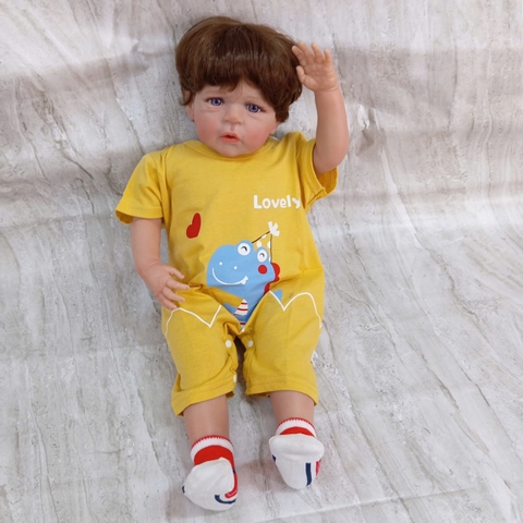 [Đủ mẫu] Búp Bê  Thân Gòn  Mềm Mại 60 cm = 24 inch Reborn Silicon Vinyl Doll