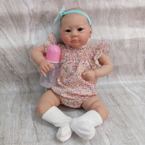 {Đủ Mẫu} Búp Bê Tái Sinh Thân Gòn + Thân Nhựa Mềm Mại 50 cm = 19 inch NPK Reborn Silicon Vinyl Doll