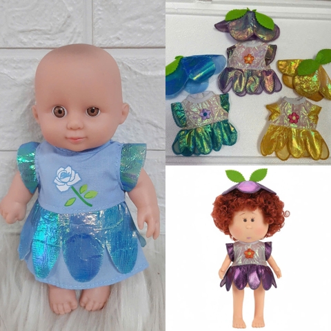[đủ mẫu] Quần Áo Búp Bê Tái Sinh Nhựa Mềm 18 cm 7 inch, 8 inch 21 cm Vinyl Reborn Baby Doll