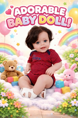[Đủ mẫu] Búp Bê 55 cm = 22 inch Thân Gòn Mềm Mại  Reborn Silicon Vinyl Doll