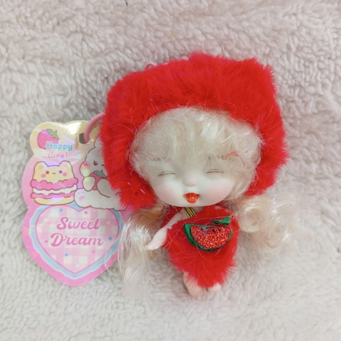 Búp Bê Em Bé Kawaii Mini OB 10 Cm = 3 Inch Kèm Trang Phục Động Vật Dễ Thương