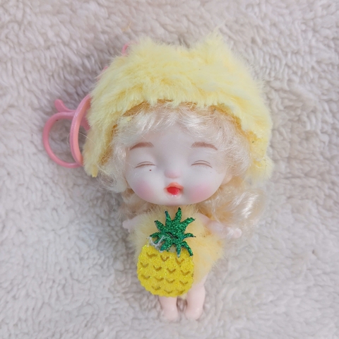 Búp Bê Em Bé Kawaii Mini OB 10 Cm = 3 Inch Kèm Trang Phục Động Vật Dễ Thương
