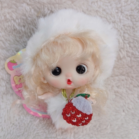 Búp Bê Em Bé Kawaii Mini OB 10 Cm = 3 Inch Kèm Trang Phục Động Vật Dễ Thương