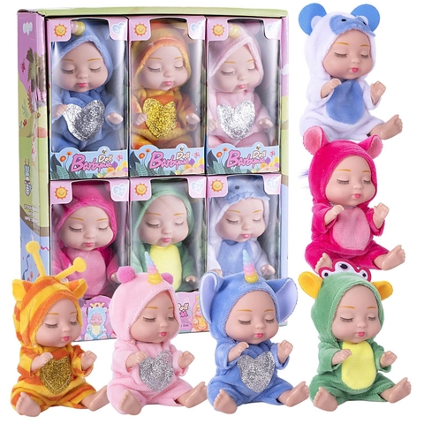 {Đủ Mẫu} Bộ 6 Búp Bê  13 cm 5 inch Em Bé Sơ Sinh Doll
