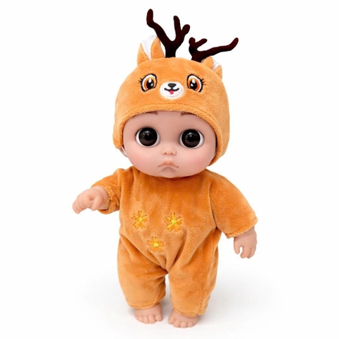 {Đủ Mẫu} Búp Bê Nhựa Cao Cấp Tái Sinh 21 cm 8 inch Mắt To 3D Reborn Vynil Baby Doll