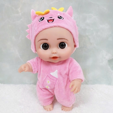 {Đủ Mẫu} Búp Bê Nhựa Cao Cấp Tái Sinh 21 cm 8 inch Mắt To 3D Reborn Vynil Baby Doll
