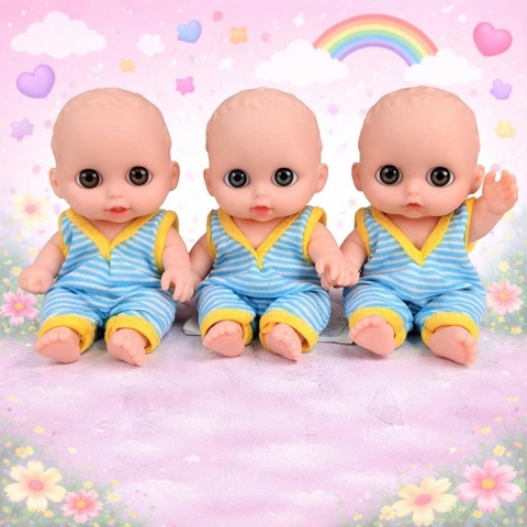 [Đủ mẫu] Búp Bê Nhựa mềm 12 cm 5 inch Vinyl reborn Baby Doll