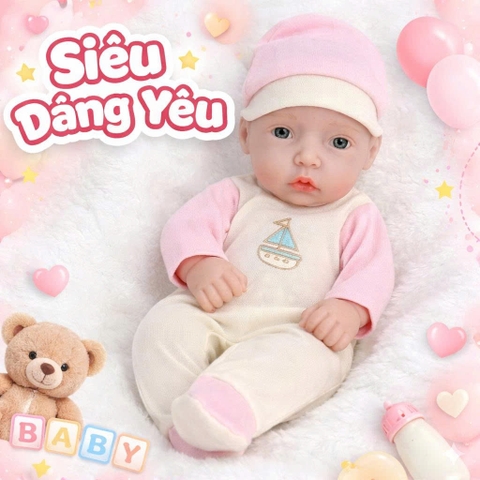 [Đủ mẫu] Búp Bê 11 inch 25 cm  NPK Reborn Full Body Vinyl Doll
