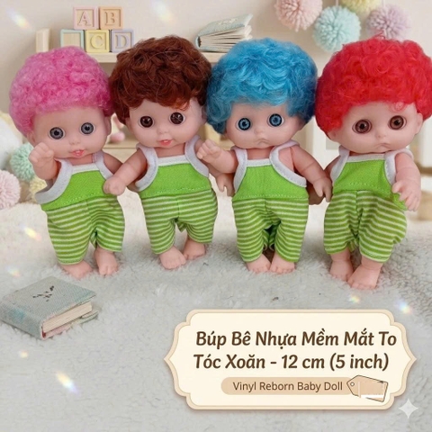 [Đủ mẫu] Búp Bê Nhựa mềm 12 cm 5 inch Vinyl reborn Baby Doll