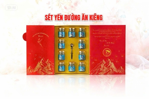HỘP QUÀ YẾN CHƯNG ĐƯỜNG ĂN KIÊNG (400mg)