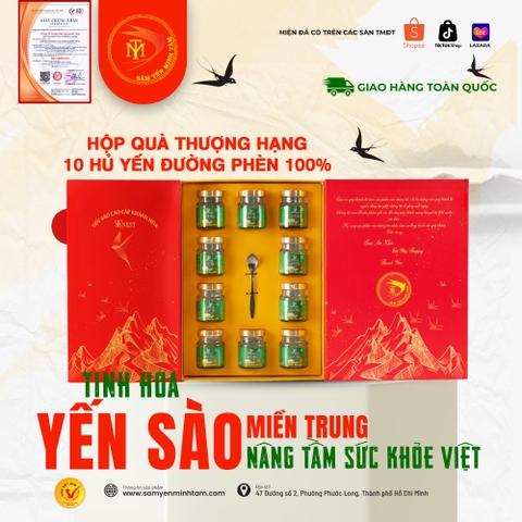 HỘP QUÀ YẾN CHƯNG ĐƯỜNG PHÈN (230mg)