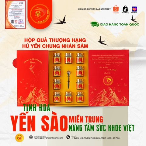 HỘP QUÀ YẾN CHƯNG NHÂN SÂM (400mg)