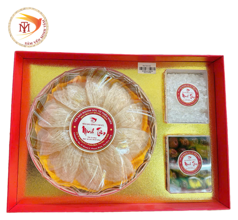 Hộp quà Yến tinh chế 2 lớp sợi – Tặng phẩm sức khỏe đẳng cấp