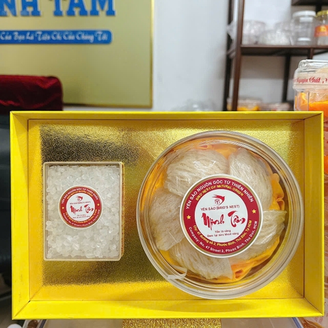 Hộp 50gram Yến tinh chế 2lớp sợi