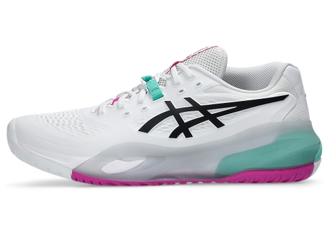 Giày Quần Vợt Nữ Asics Gel-Resolution X White | Aurora Green