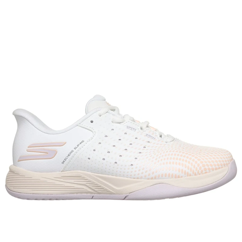 Giày Quần Vợt Nữ Skechers Go Pickleball Viper Court Reload White | Pink