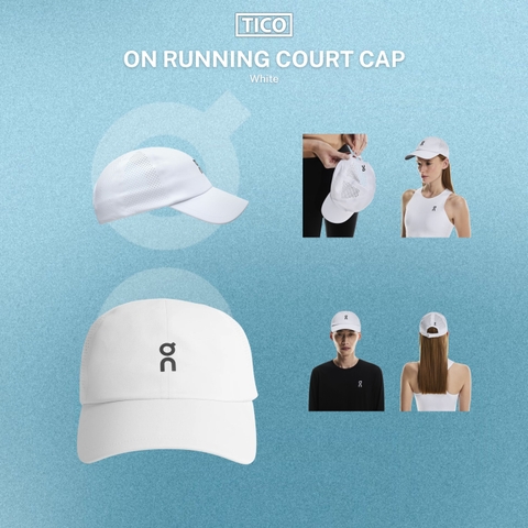 Nón Thể Thao Unisex On Running Court White