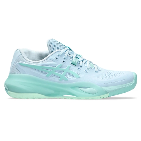 Giày Quần Vợt Nữ Asics GEL-RESOLUTION X LIGHT BLUE | OASIS GREEN