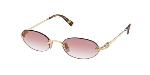 MIU MIU 0MU A54S ZVN70O PALE GOLD