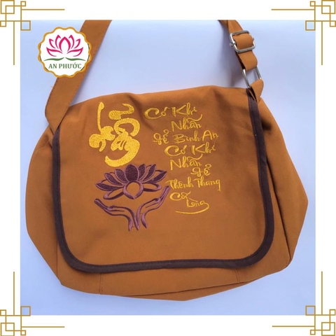 Túi Đi Chùa Thư Pháp Chữ Tâm - Phụ Kiện Đi Chùa