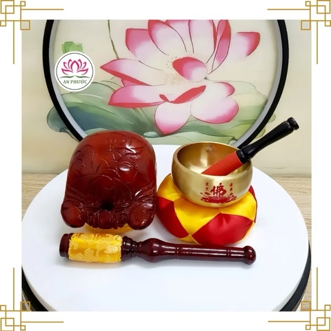 Chuông Mõ Dùi Gỗ 10cm